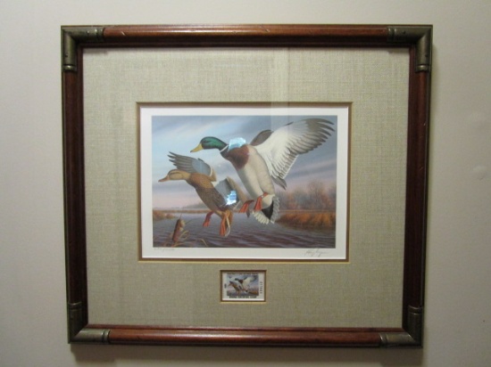 Framed/Signed/Numbered 1988 "First of State Virginia Migratory Waterfowl