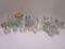 Lot of Clear Glass Locking Jars and Cannisters