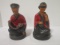 ABCO Hand Painted Oriental Man and Woman Statues