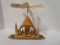 Vintage German Christmas Pyramid Candle Carousel Windmill Nativity