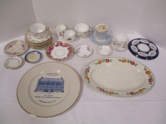 Porcelain Tea Cups, Saucers and Plates