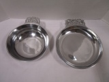Two New Nambe Pewter Porringer Bowls-#211 and #212