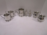 Williamsburg Pewter Stein, Empire Pewter Cream/Sugar Bowl, WEB