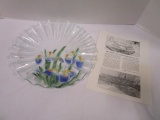 New Sydenstricker Glass Bowl with Iris Design