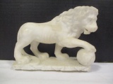 Alabaster Lion Statue