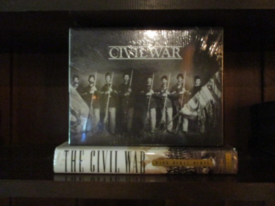 Time Life 9 Volume Set "The Civil War" VHS Tapes and "The Civil War" Coffee Table Book
