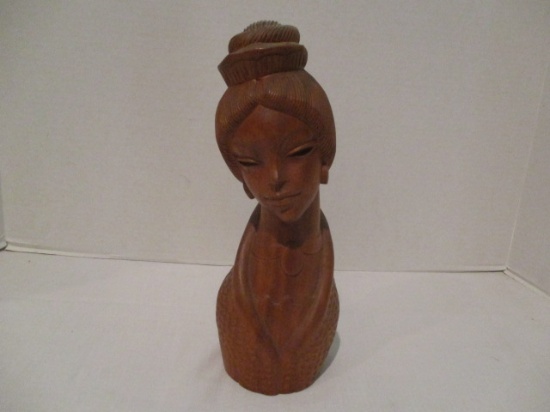 Wood Carved Woman Statue