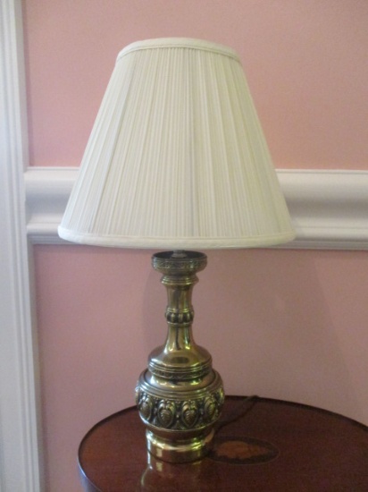 Antiqued Brass Accent Table Lamp