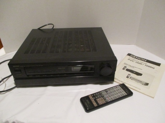 Denon AVC-1000 AV Surround Amplifier with Remote and Manual