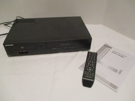 Samsung DVD-V9800 DVD/VCR Player with Remote and Manual