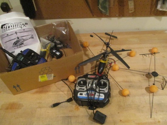 Blade CX2 Remote Control Helicopter, FS One Tac.Com Controller and elite LP5