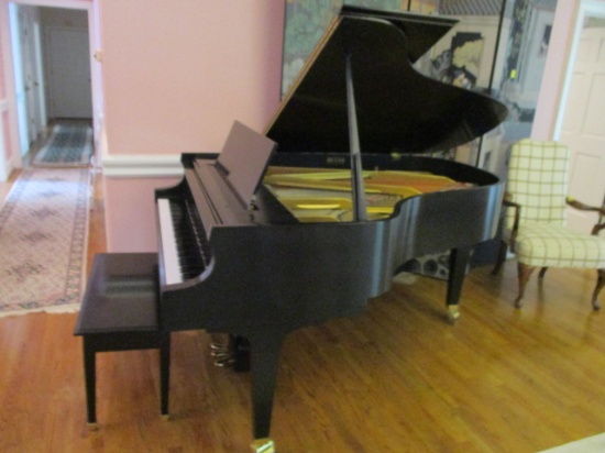 Baldwin Style L Ebony Baby Grand Piano with Bench