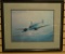 Framed/Matted Print of Sinclair Oils Airplane - Keith Franck 1980