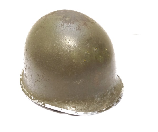 Front Seam WWII M1 Helmet with MSA Liner
