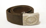 German Nazi Luftwaffe Leather Belt & Buckle