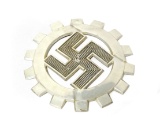 German WWII Nazi Labor Front DAF Swastika Alluminum Wall Plaque