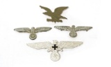 4 German Nazi Breast / Hat Eagles