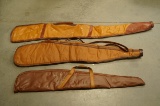 3 Leather Gun Rifle Cases