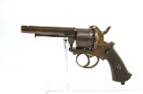 Antique Lefaucheux Pinfire Revolver