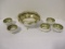 Hand Painted Nippon Lily Pad Bowl with 5 Individual Bowls