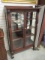 Antique Empire Style Curio Cabinet with Mirrored Back