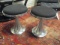 Pair of Nate Berkus Mid Century Style Swiveling Stools