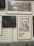 Three Framed Museum Exhibit Poster Prints