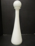West Elm Tall White Cased Bottle with Stopper