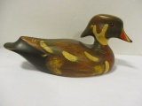 Signed/Dated Hand Carved and Painted Wood Duck Decoy