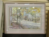 Framed Cobble Stone Street Scene Print by Welch