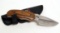 Nice BUCK Rocky Mountain Elk Foundation 480^ Fixed Blade Knife with Sheath