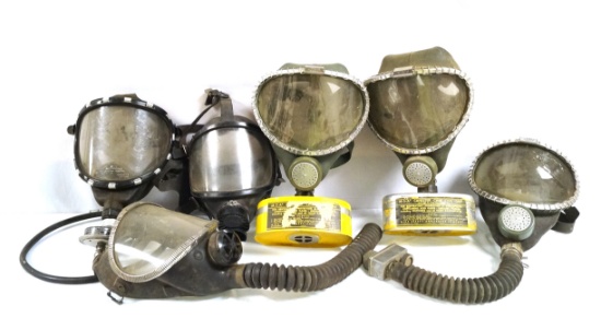 6 Full Face Miner's Gas Masks