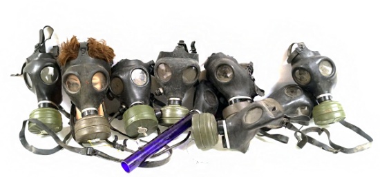 Large Lot of Zivilschutzfilter 68 German Civillian Gas Masks