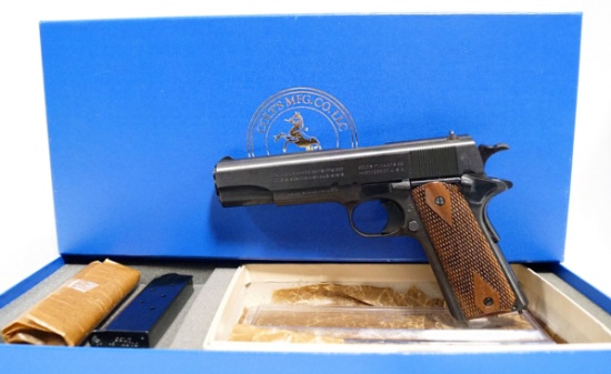 NIB Colt Model 1911 WWI "Black Army" Reproduction Model 01918 .45 ACP Pistol in Presentation Box