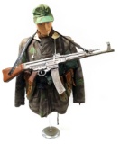 Suited Mannequin - German WWII Solider in Luftwaffe Parka armed with MP44