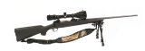 Savage Model 110 7mm REM MAG Bolt Action Rifle w/ Barska 2.5-10x56 Scope, Bipod, & Sling