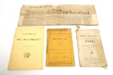 Civil War Paper Items - Newspaper and 