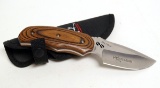 Nice BUCK Rocky Mountain Elk Foundation 480^ Fixed Blade Knife with Sheath