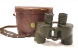 Original WWII US M3 6x30 Binoculars by Westinghouse in Leather Case