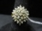 10k Gold Diamond Cluster Ring- Size 7