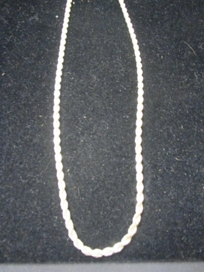 18" Sterling Silver Rope Chain