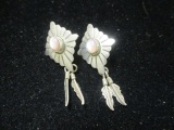 Sterling Silver Native American Style Earrings
