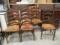 Set of 6 Rush Seat Chairs