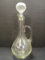 Etched Glass Decanter with Stopper