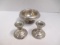 Pair of Empire Weighted Sterling Silver Candle Holders and NS Co. Weighted
