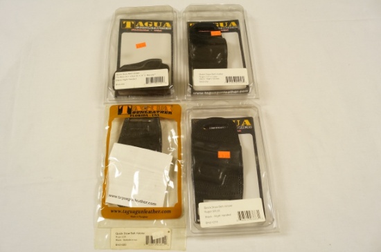 4 NIB Tagua Gunleather - Right Handed Quick Draw Belt Holster - See Pictures