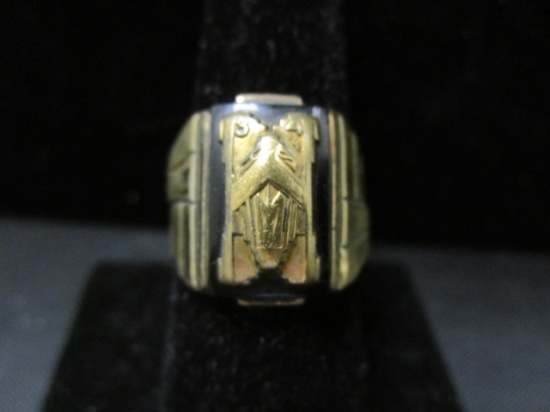 10k Gold & Sterling 1934 Class Ring- Size 8.5