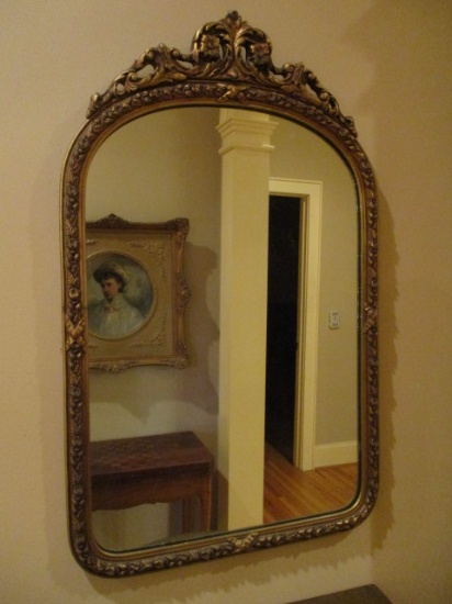 Early 1900's French Gilt Mirror