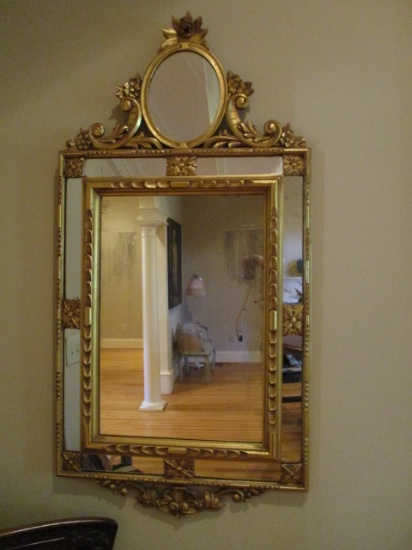 Italian Gilt Mirror Paneled C.1890-1910