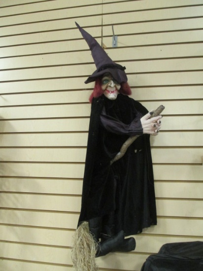 Plush Old Hag Witch Hanging Halloween Decoration